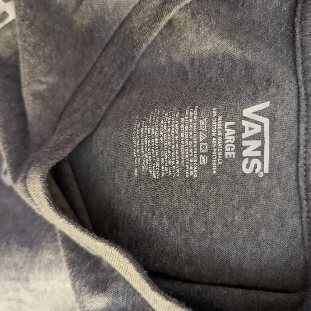Gray Long Sleeve Vans tshirt